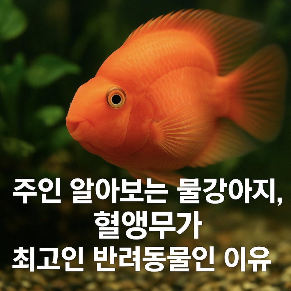 주인 알아보는 물강아지, 혈앵무가 최고의 반려동물인 이유
