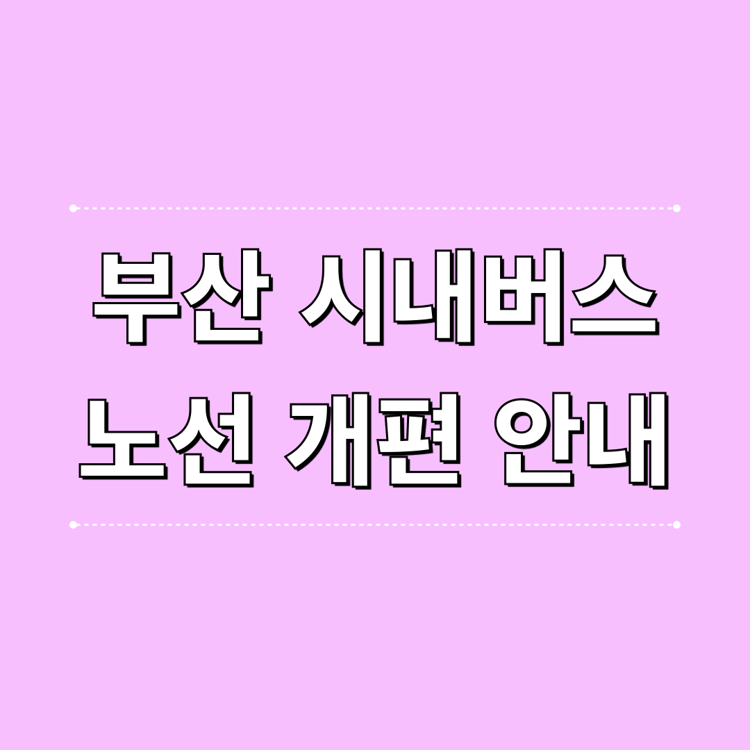 부산_시내버스_노선개편