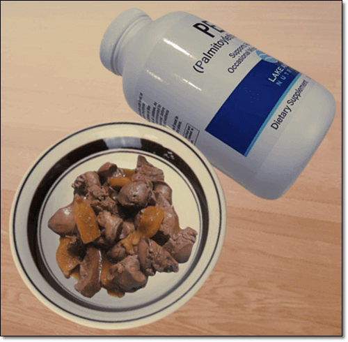 PEA 음식과 보충제