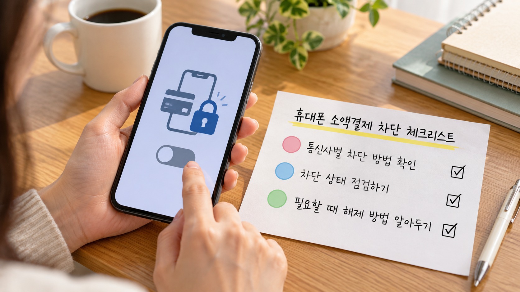휴대폰 소액결제 차단 상태와 해제 방법을 확인하는 체크리스트