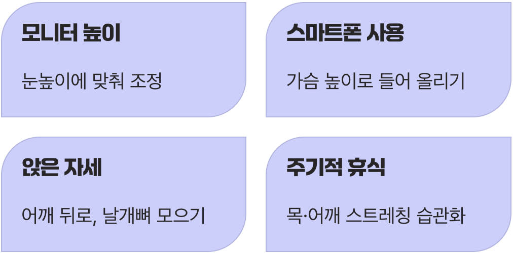 생활 속 최고의 물리치료, 자세 교정