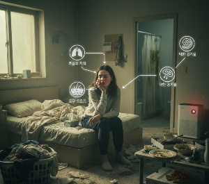 청소안해서 더러운 원룸