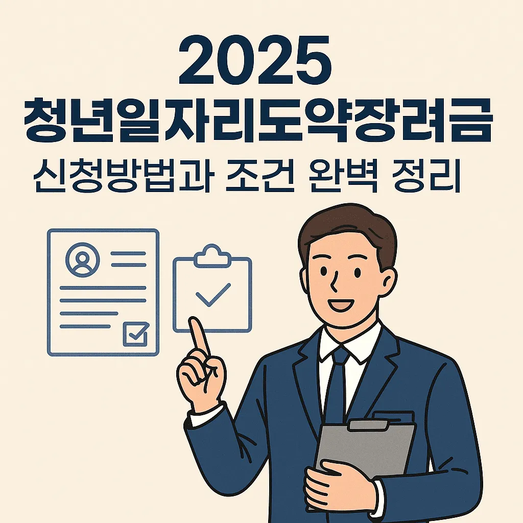 2025 청년일자리도약장려금 신청방법과 조건 완벽 정리