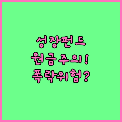 국민성장펀드 투자 리스크와 비상장 주..