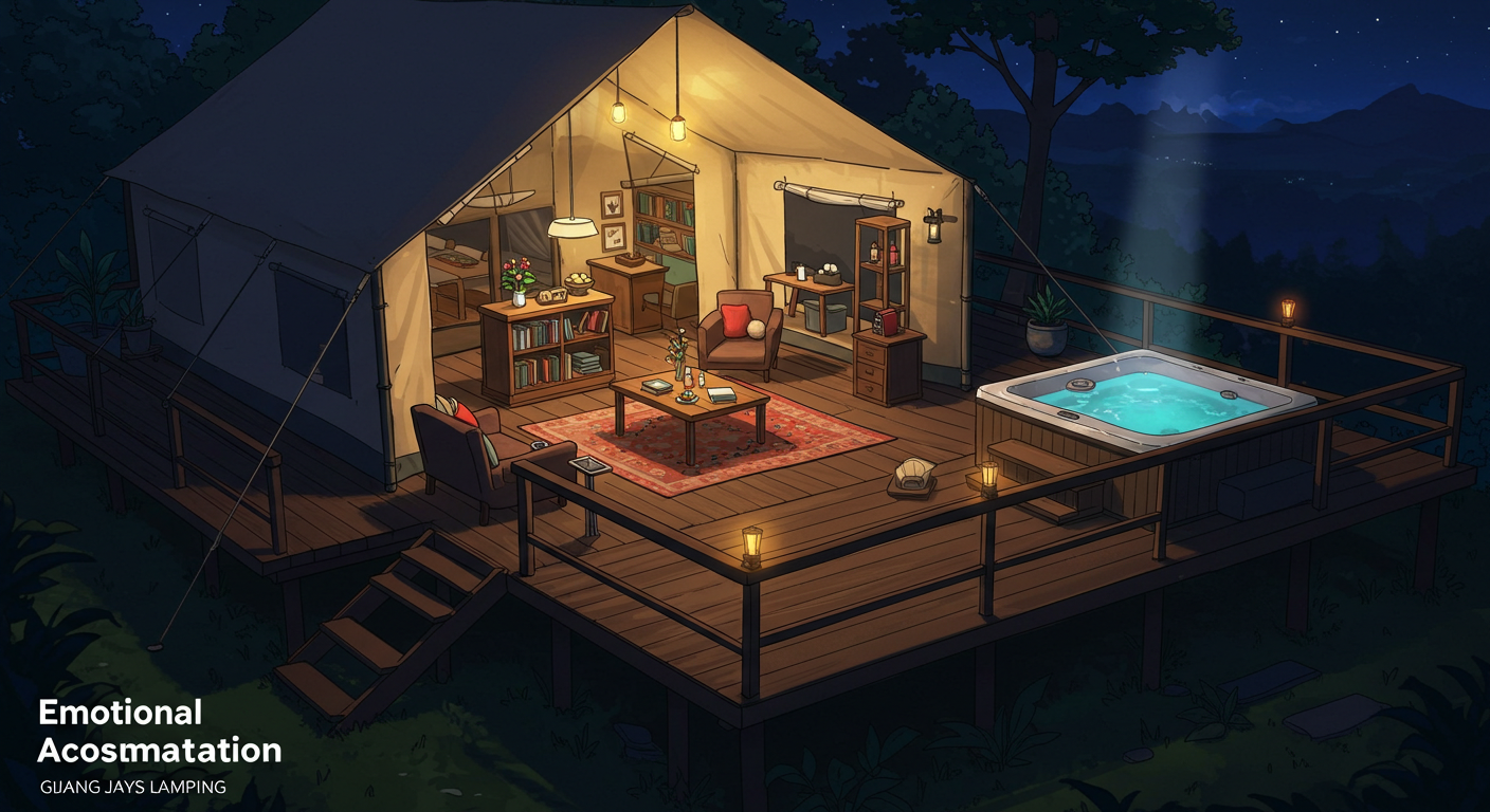 감성 숙소 기장 제이스 글램핑 전경