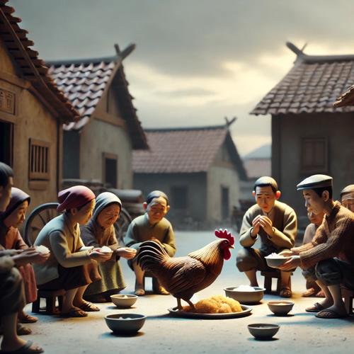 굶주림에 허덕이는 안동 마을