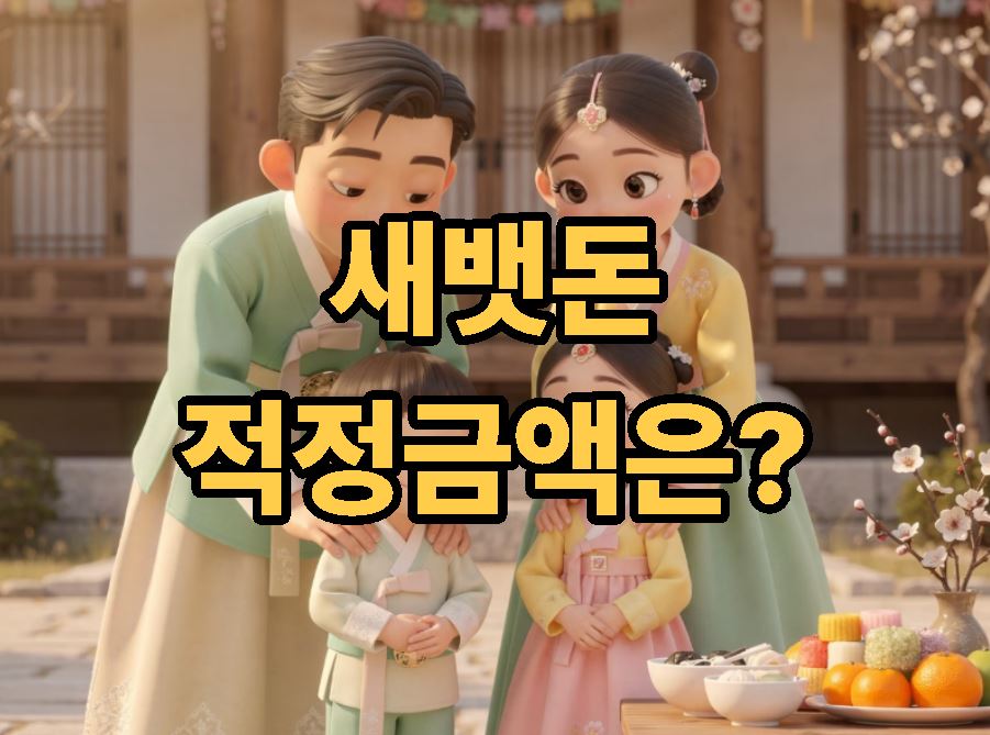 세뱃돈 얼마 ? 연령별 적정 금액