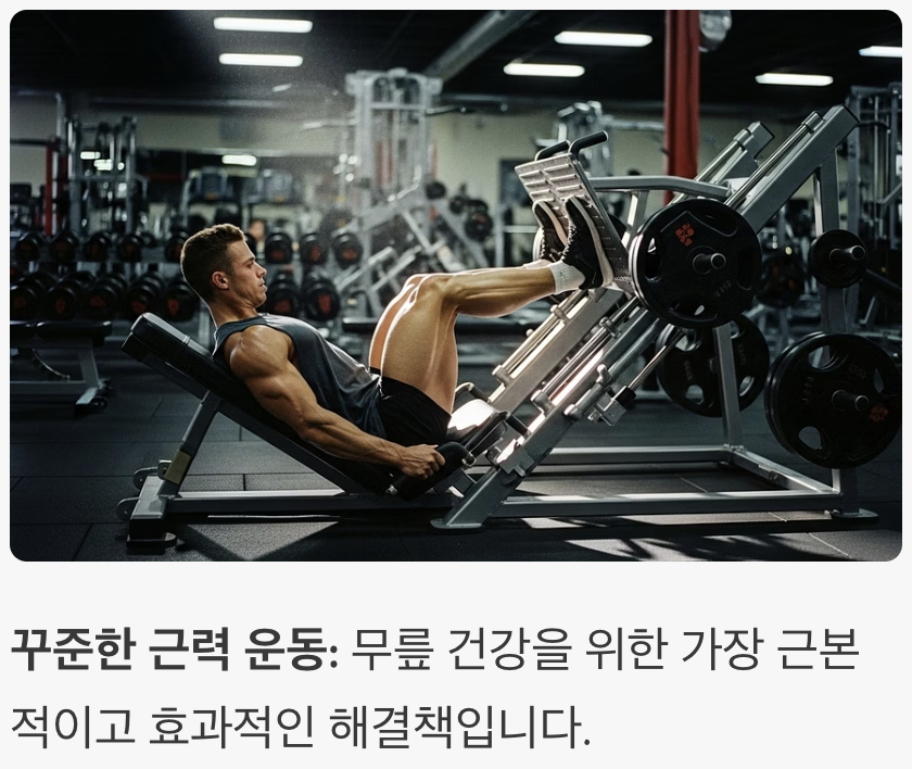 최고의 보호대는 '허벅지 근육'
