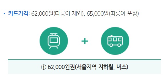 기후동행카드-62,000원