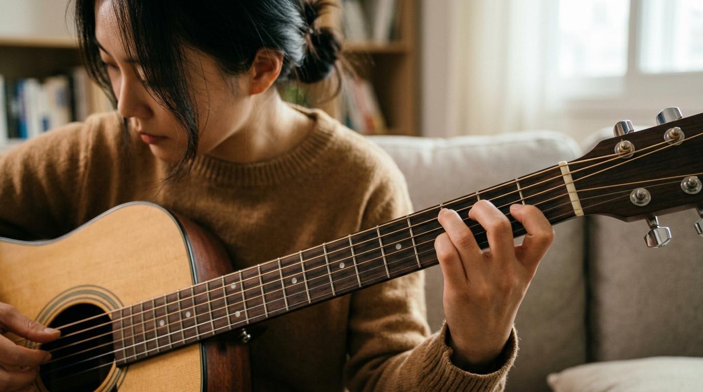 기타 D코드 운지법