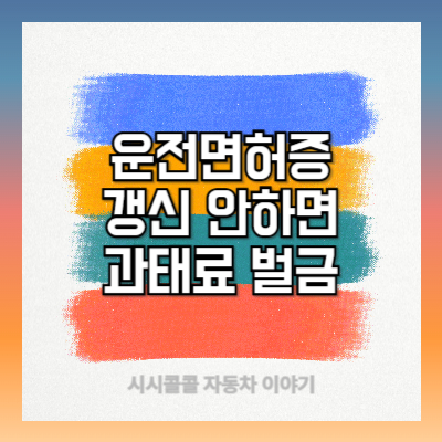 운전면허증 갱신 안하면 과태료&벌금 얼마? 납부방법 완벽 정리