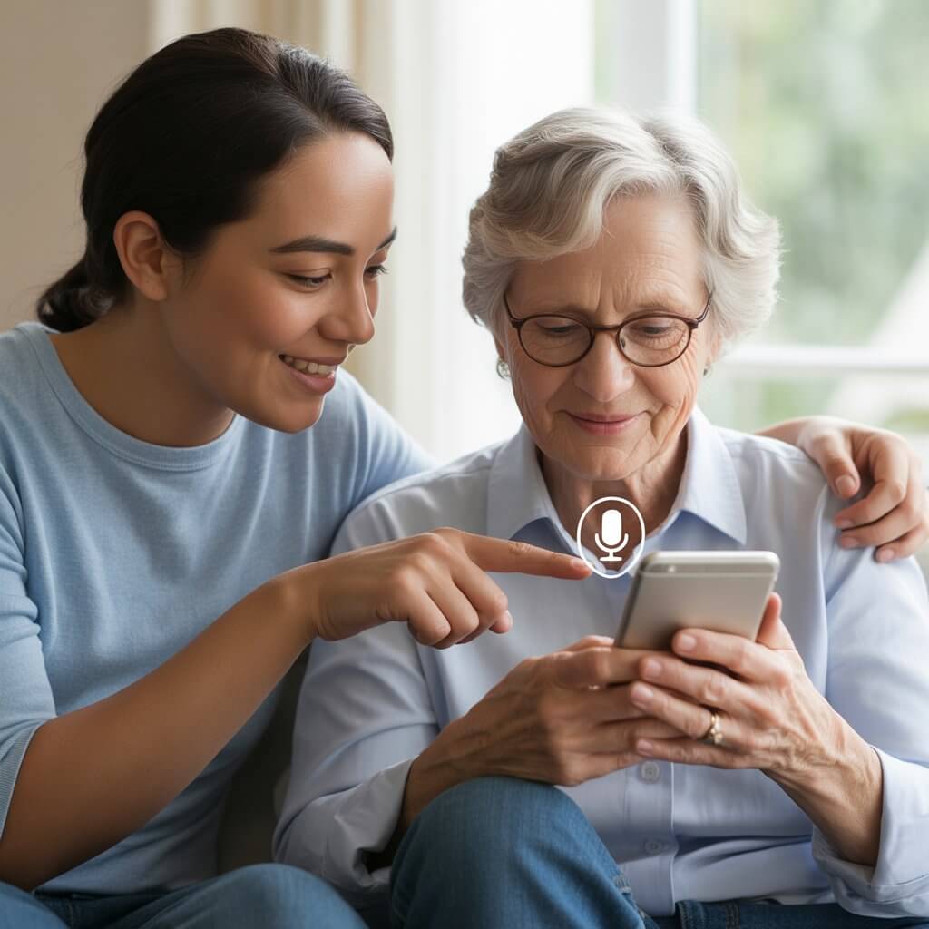 60대 음성 검색 사용 방법(글자 입력 없이 말로 찾는 쉬운 검색법)