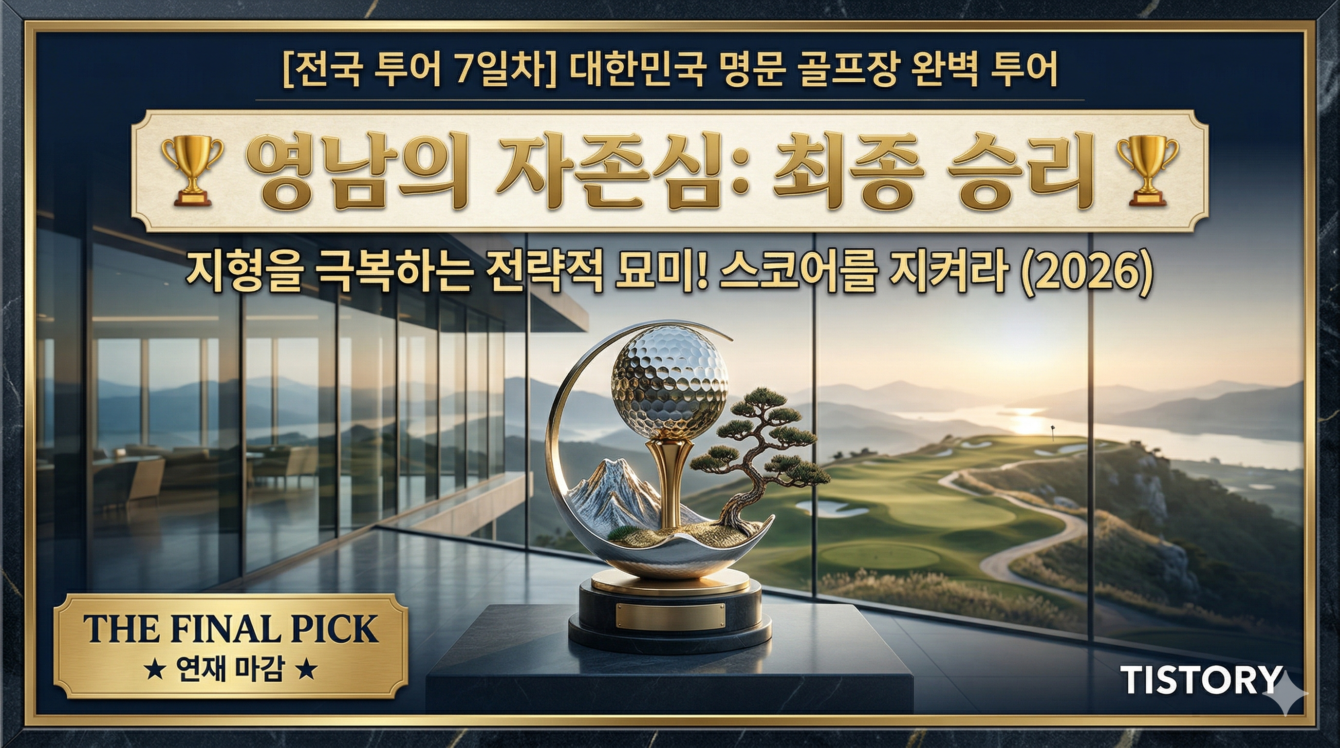 [전국 투어 7일차] 정산 CC: 영남의 자존심, 험난한 지형을 극복하는 전략적 묘미 (2026)