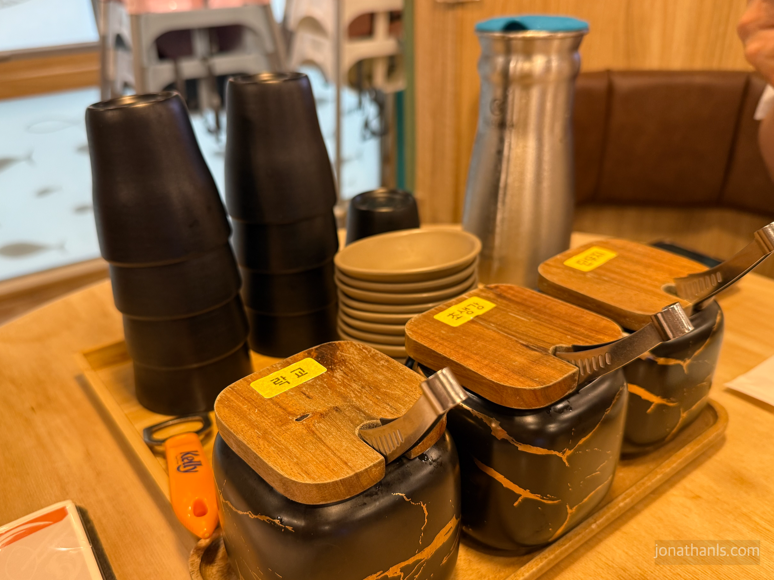 광교상현 스시스테이션 테이블세팅