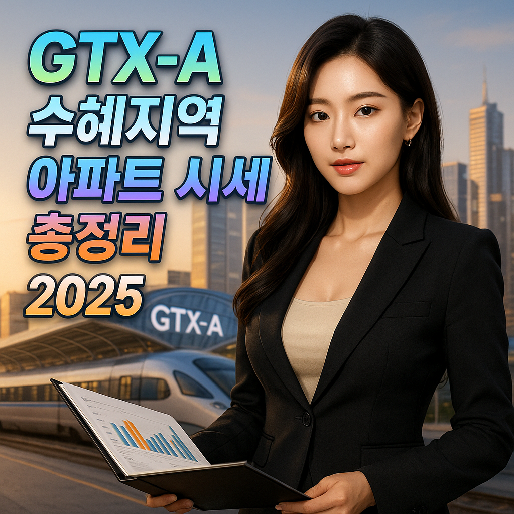 2025년 GTX-A 수혜지 아파트 시세 비교 총정리