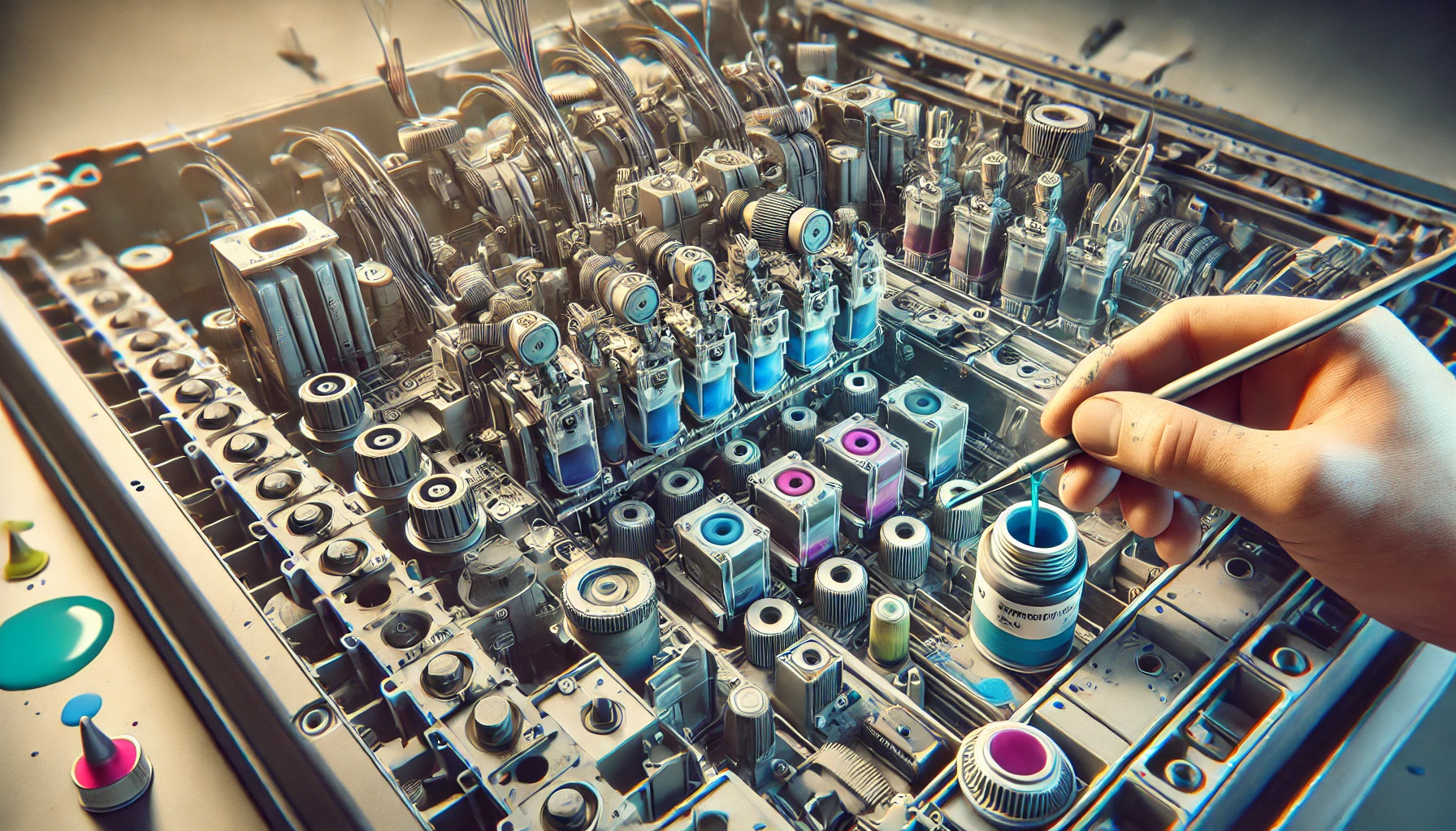 HP 오피스젯 프로 8640 무한잉크 환경에서 출력 품질 이상 확인