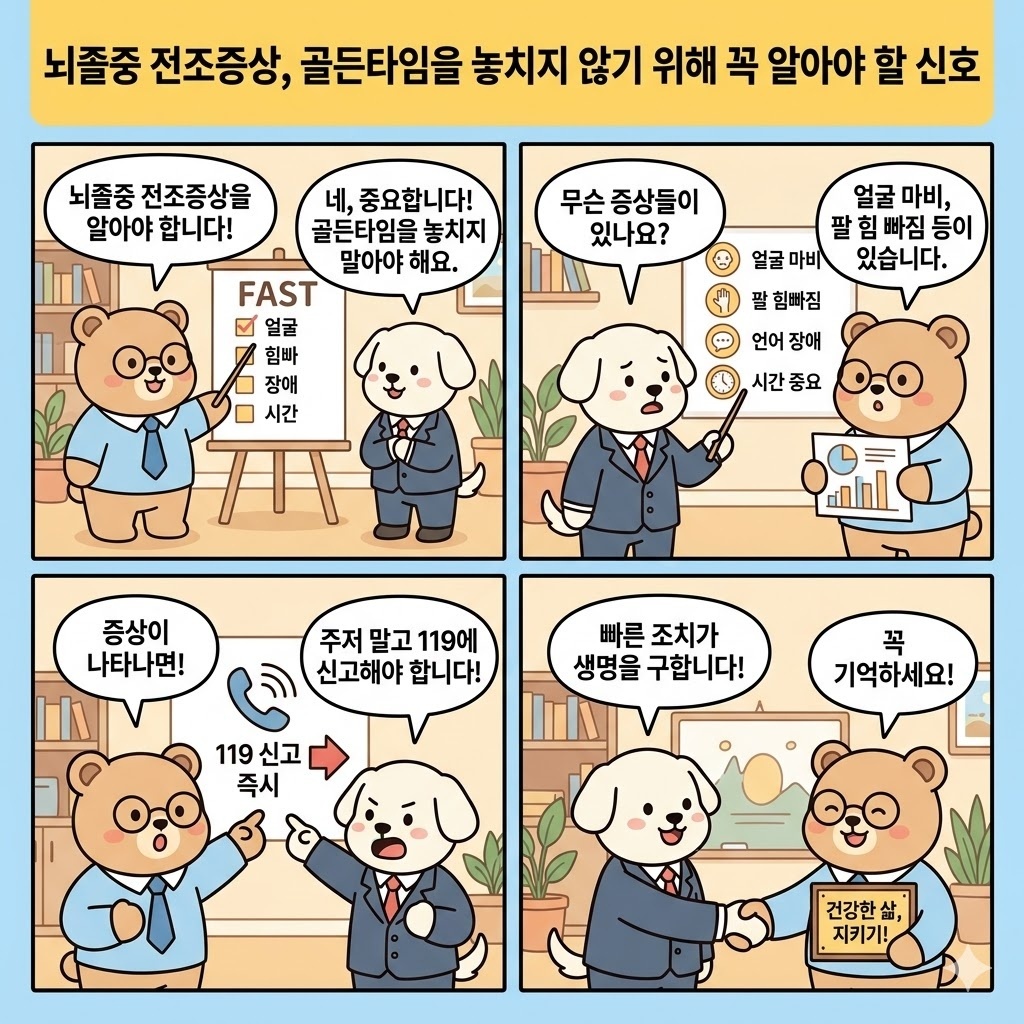 뇌졸중 전조증상, 골든타임을 놓치지 않기 위해 꼭 알아야 할 신호