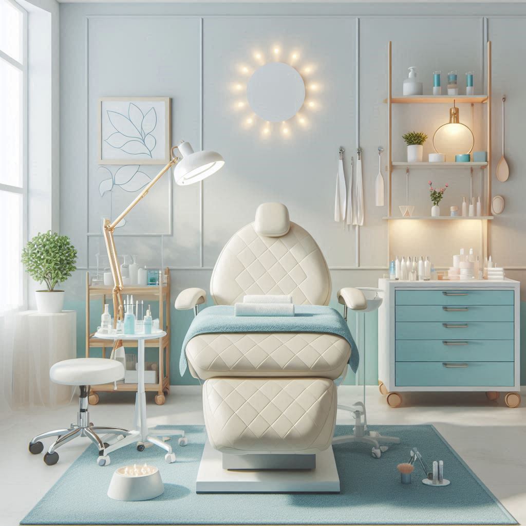 피부,체형관리 샵 배경