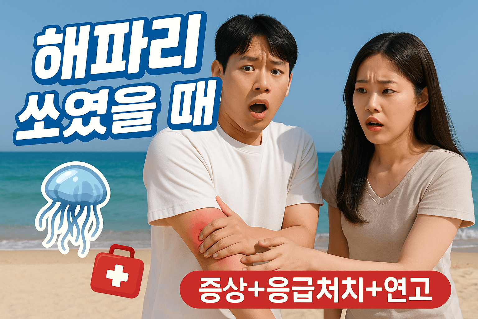 해파리 쏘였을 때 증상 응급처치 연고 이렇게 하세요!