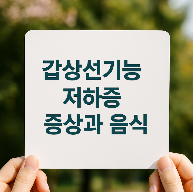 갑상선기능저하증