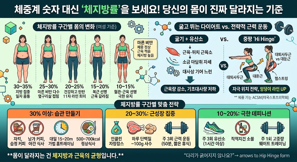 체지방률 별 다이어트