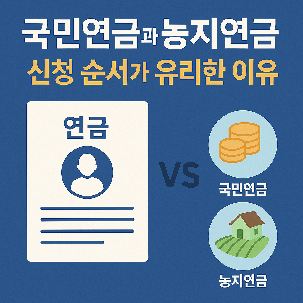 국민연금과 농지연근 신청 순서