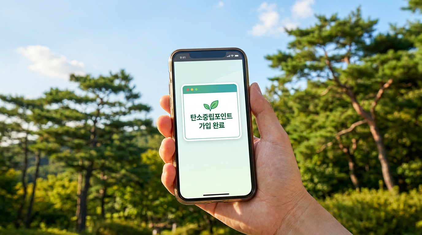 탄소중립포인트 홈페이지 회원가입 및 계좌 등록 절차 안내