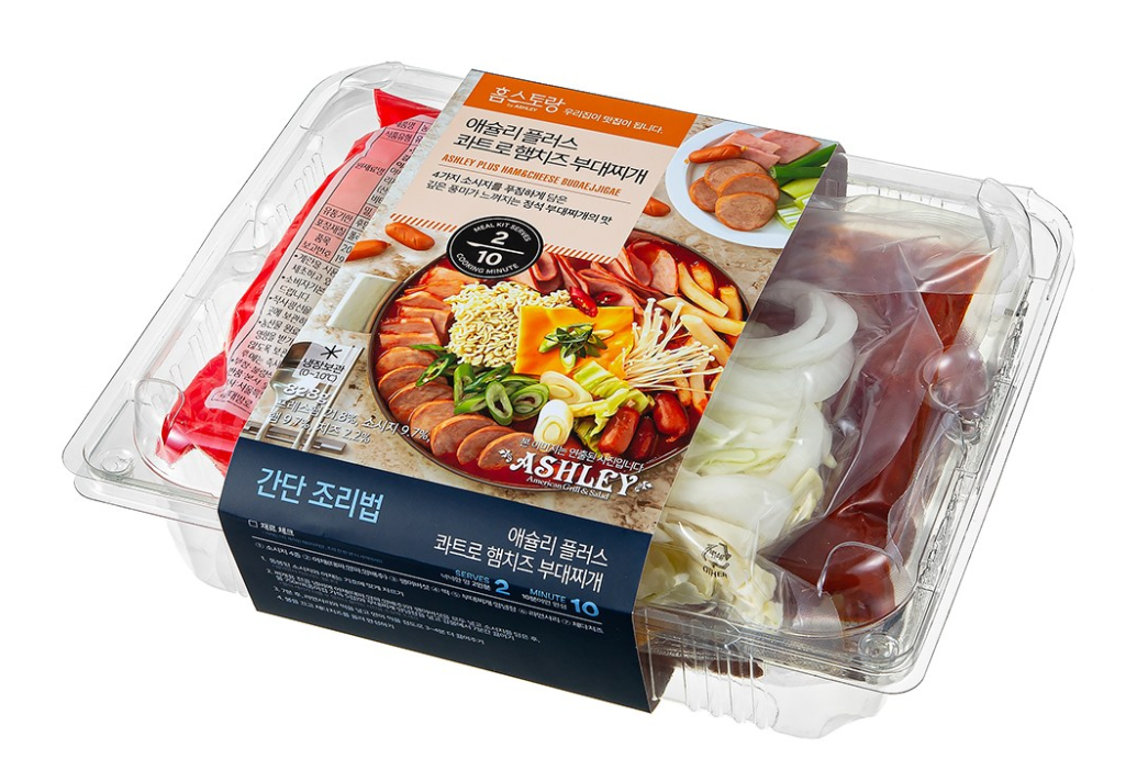 애슐리 플러스 콰트로 햄치즈 부대찌개