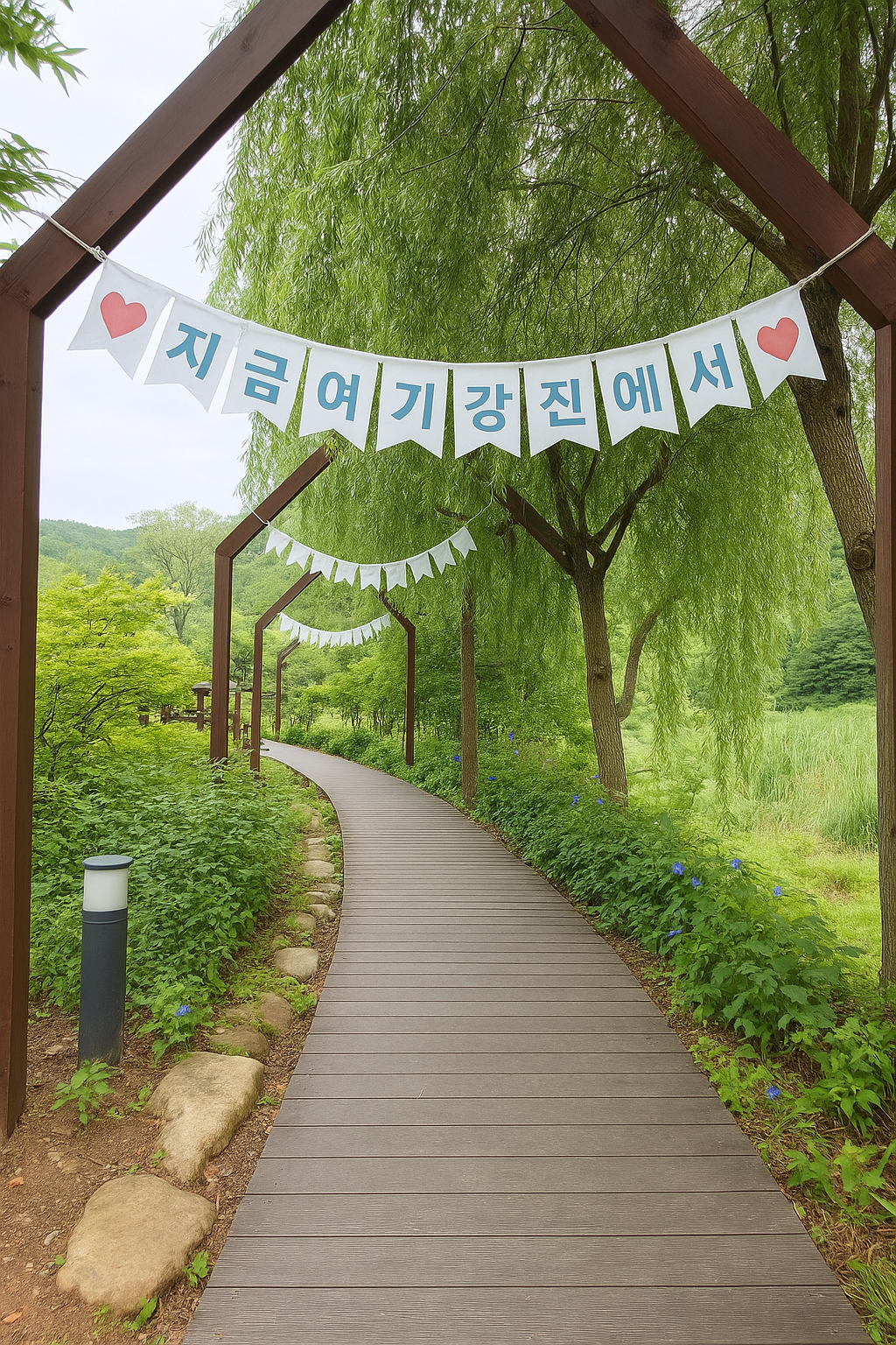 강진 수국길 축제 사진