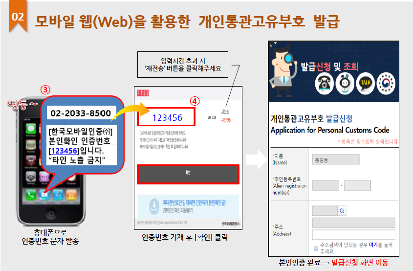 개인통관고유부호 조회 및 발급방법 재발급 안내 바로가기