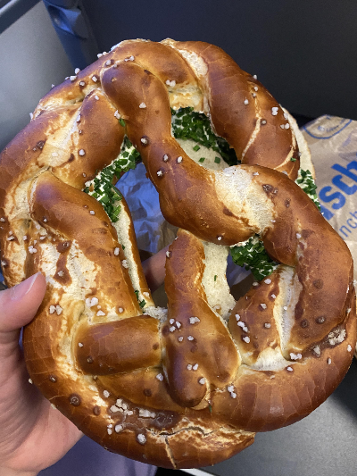 뮌헨 여행 중 프레첼