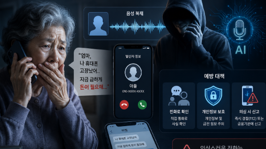 보이스피싱 당하는 할머니