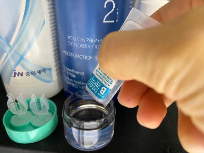 드림렌즈 단백질 제거제 사용법