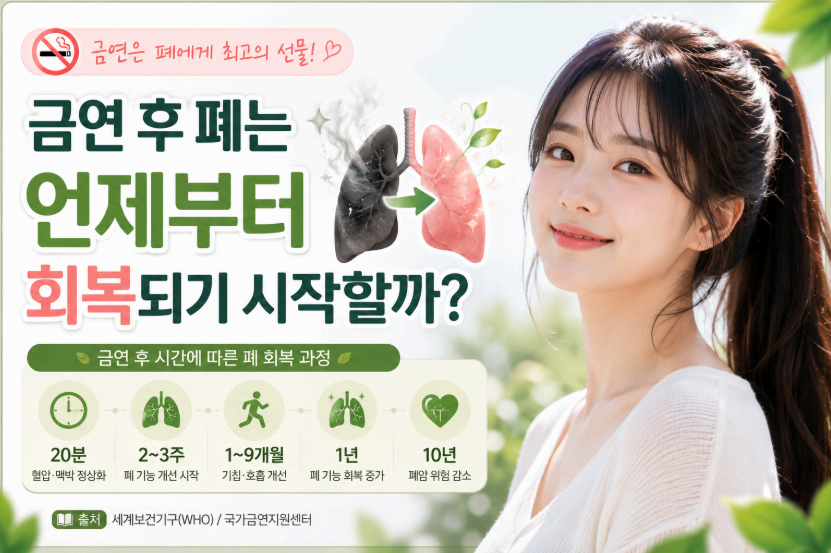 금연후 폐는 언제부터 회복되기 시작할까? 이미지사진