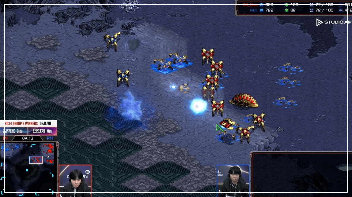  SSL 24강 B조 승자전 앞마당공격2