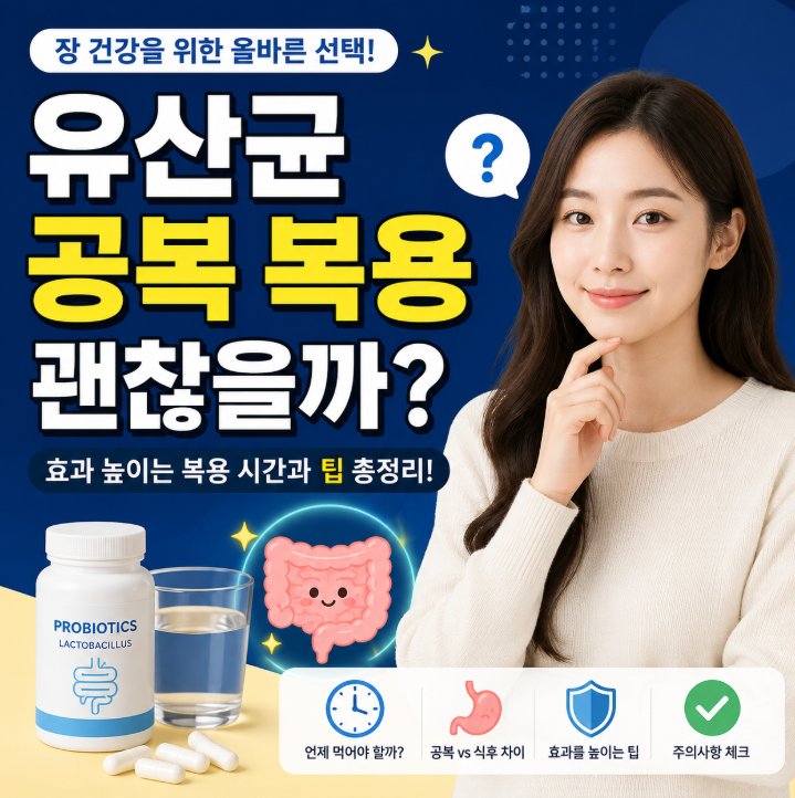 유산균 공복 복용 괜찮을까? 식전·식후 언제 먹어야 효과 좋을까