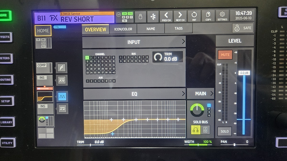 버스채널에서 인서트 터치