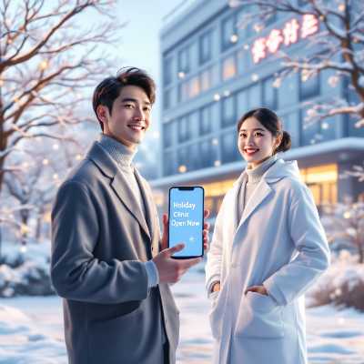 설 명절 연휴 문여는 병원 이미지