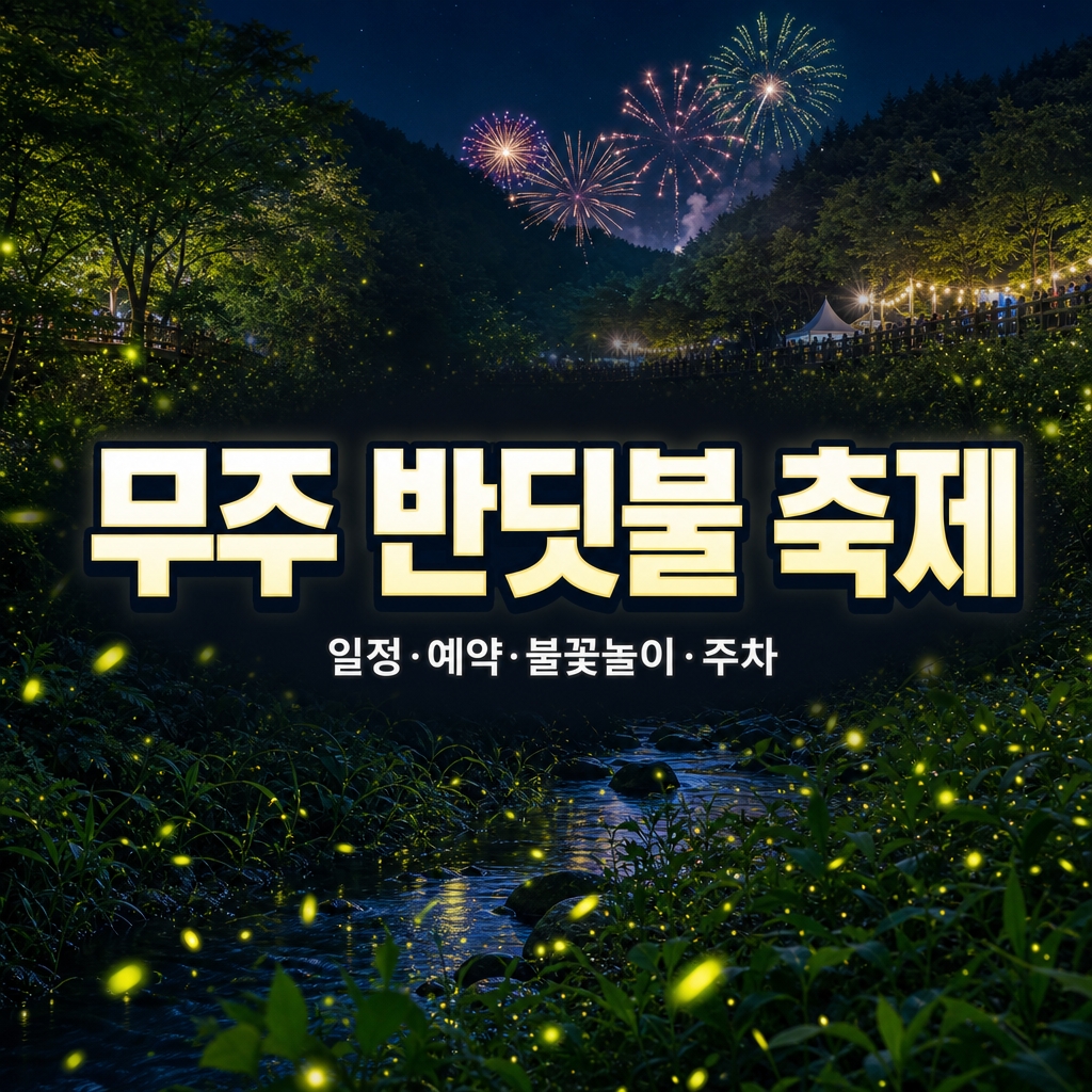 2026 무주반딧불축제 총정리|일정·신비탐사 예약·불꽃놀이·주차