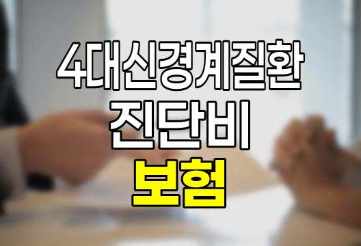 DB손해보험 4대 신경계 질환 진단비 보험 상세 분석 관련 정보
