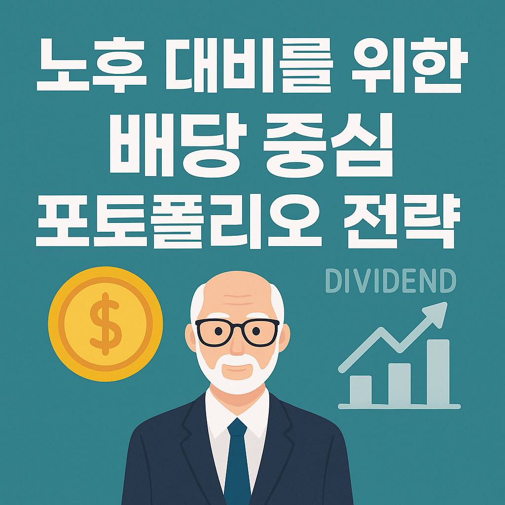 노후 대비 배당 중심 포트폴리오 전략을 설명하는 썸네일 이미지