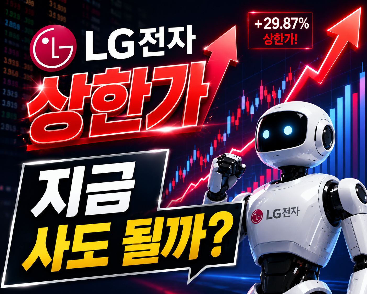 LG전자 상한가 관련 이미지