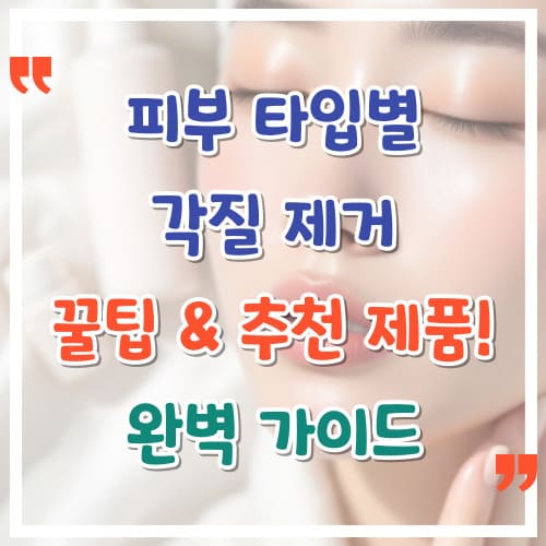 피부-타입별-각질-제거-꿀팁-추천-제품-완벽-가이드