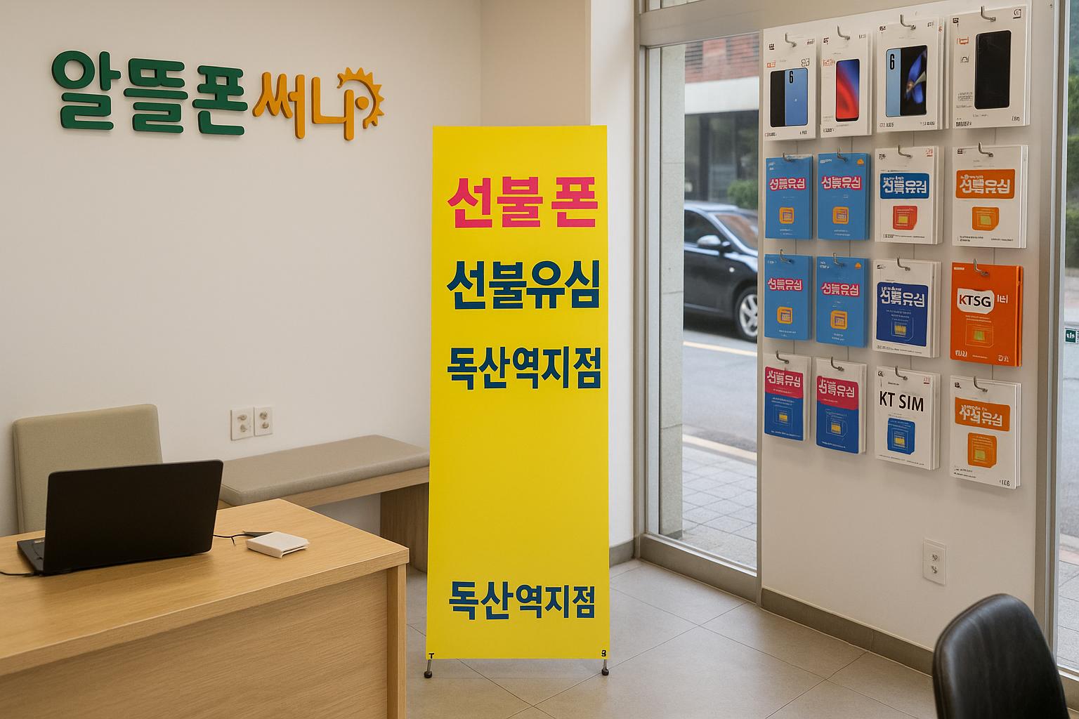 알뜰폰써니 선불 폰 선불유심 독산역지점