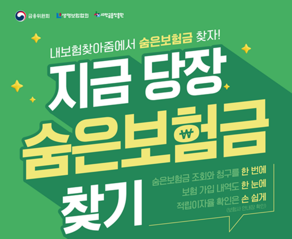 내보험 찾아줌 숨은 보험금 조회방법