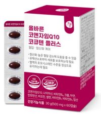 올바른 코엔자임Q10 코큐텐 플러스, 60정, 1개
