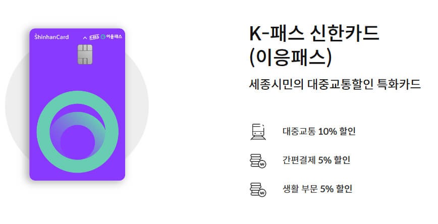 K-패스 신한카드 이응패스신용카드
