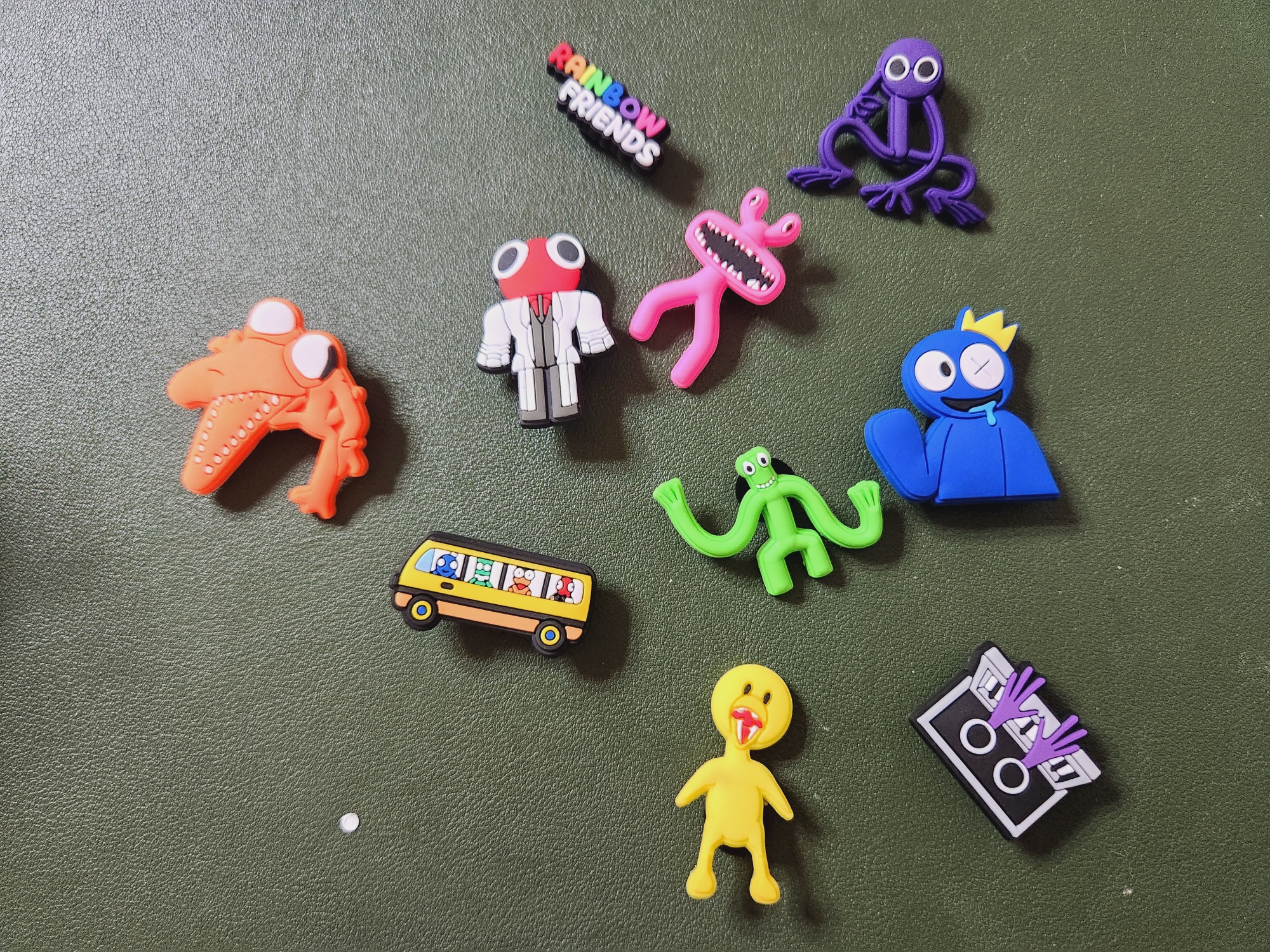 크록스 지비츠 파츠 세트 스마일 데이지 플라워 레인보우 프렌즈