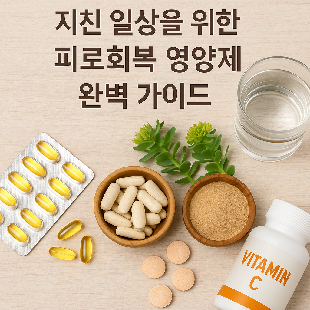 지친 일상을 위한 피로회복 영양제 안내