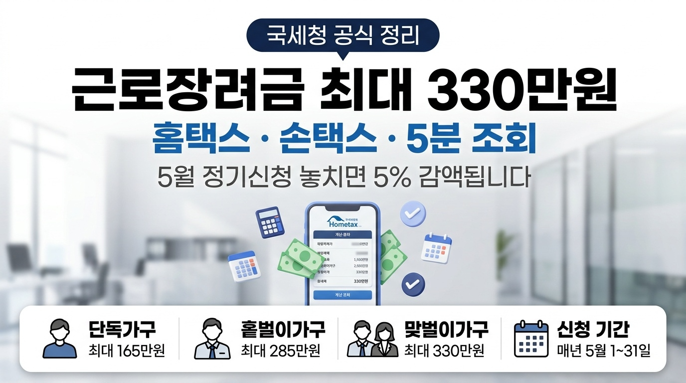 근로장려금 금액조회 방법